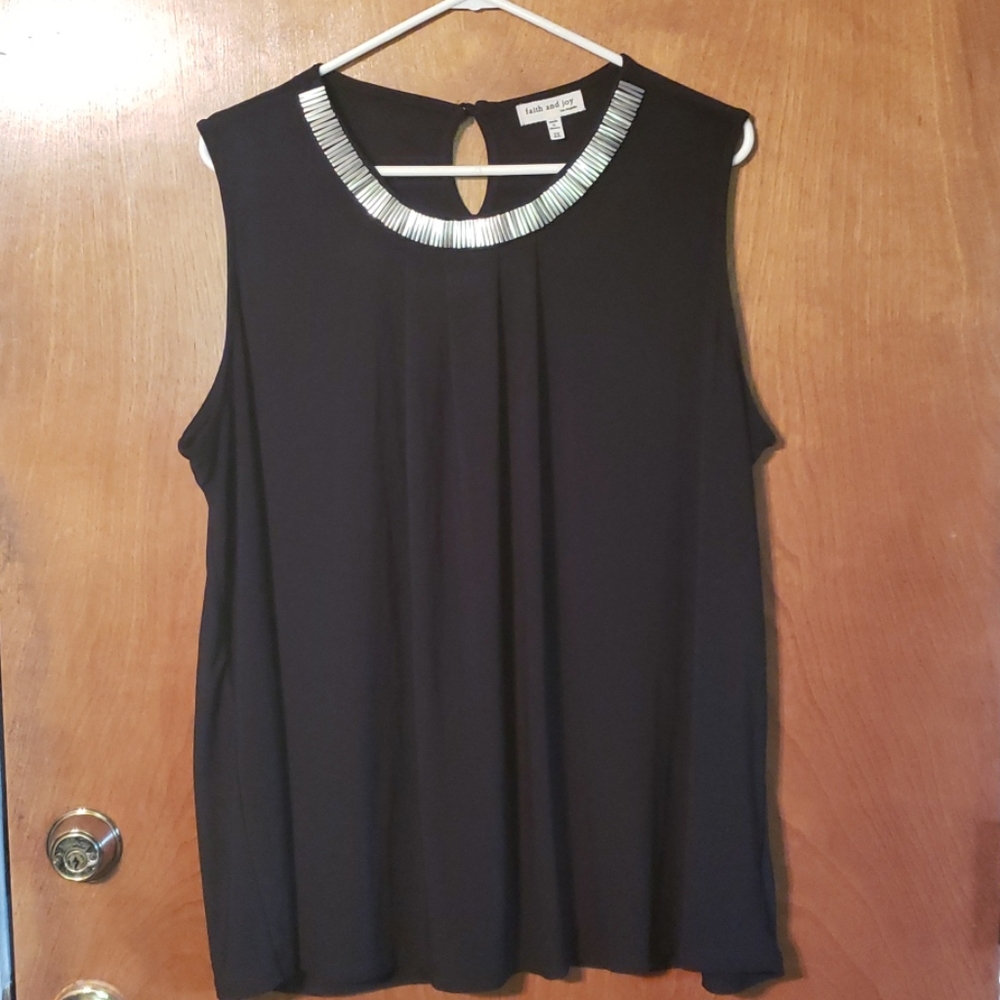 Black tank top